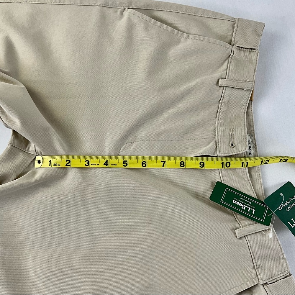 L.L.Bean women beige pant classic fit, wrinkle free Size 6 Regular NWT - Picture 13 of 16